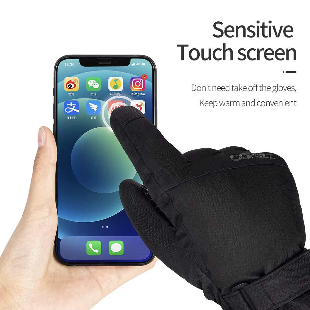 Adult Warm Winter Ski Gloves Waterproof 3M Thinsulate Snowboard Gloves Thermal Motorcycle Cycling Gloves Men Women