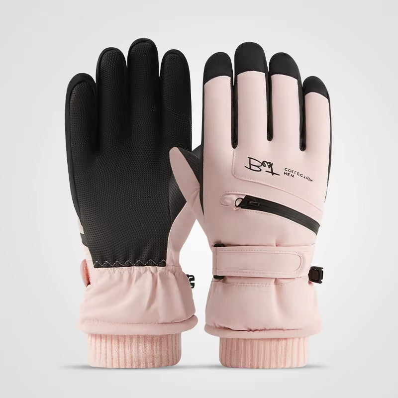 BEIWEI35 Winter Warm Snowboard Ski Gloves Men Women Mountain Skiing Snowmobile Snow Motorcycle Gloves Windproof