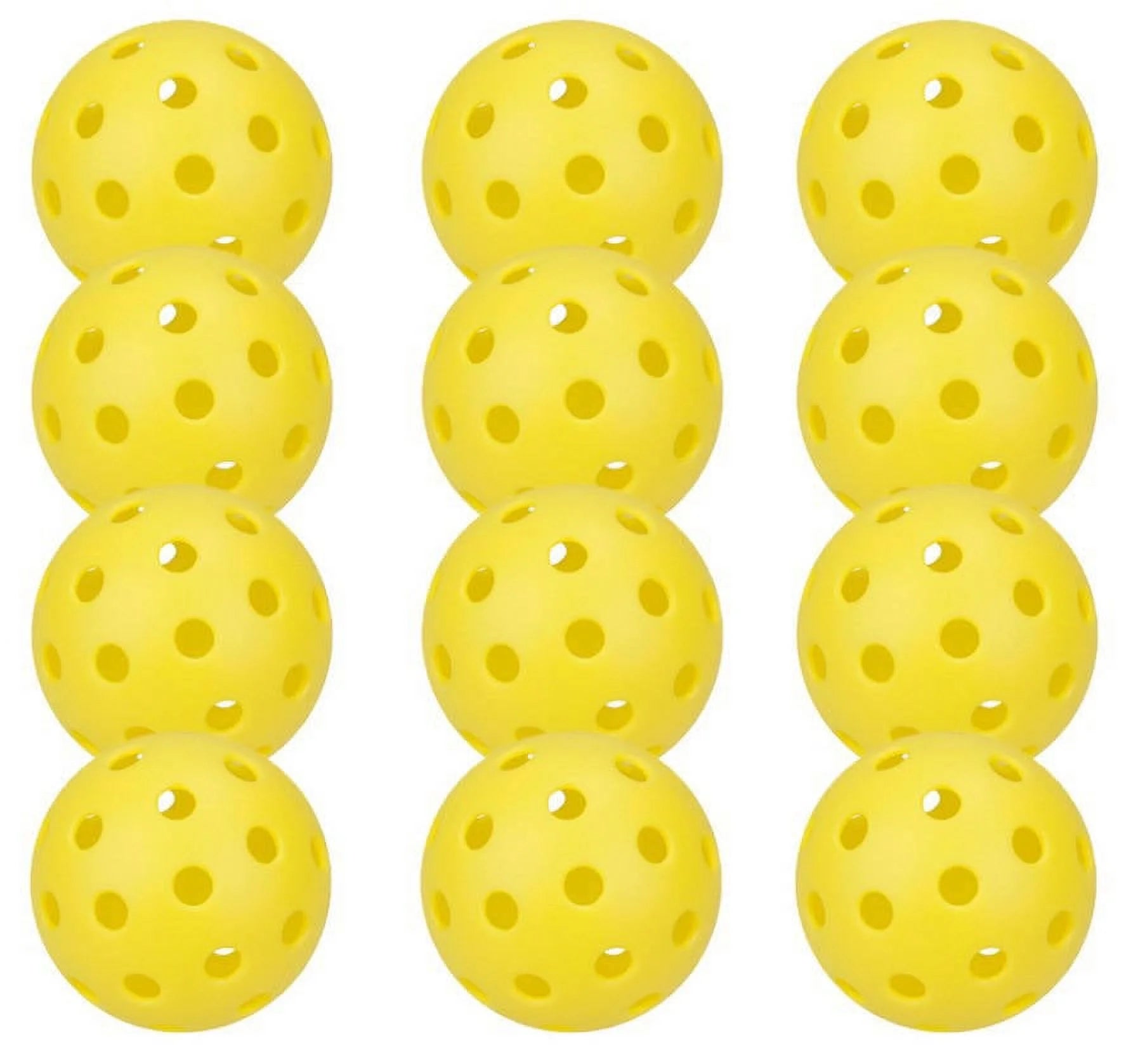 Sports Indoor Outdoor Play Pickleball 40 Hole, 4 Pack Yellow