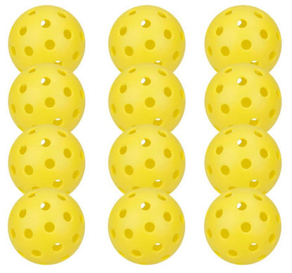 Sports Indoor Outdoor Play Pickleball 40 Hole, 4 Pack Yellow