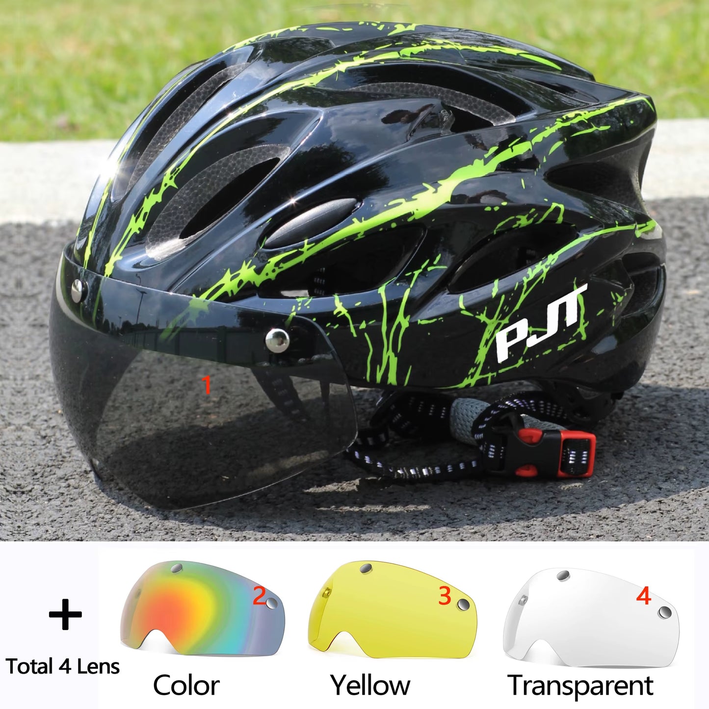 Ultra-Light Bicycle Helmet Lightweight PC Shell & EPS Foam Construction Cycling Helmet MTB 18 Ventilation Vents Bike Helmet