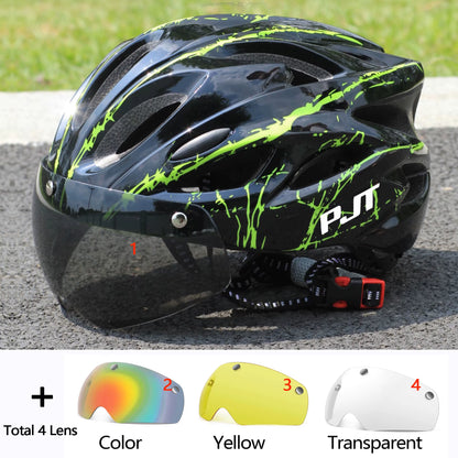 Ultra-Light Bicycle Helmet Lightweight PC Shell & EPS Foam Construction Cycling Helmet MTB 18 Ventilation Vents Bike Helmet