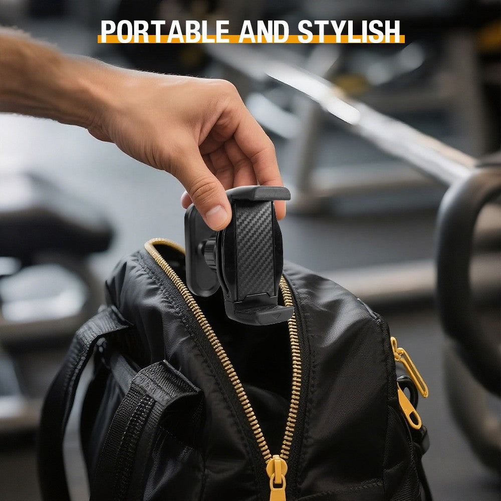 Strong Magnetic Phone Holder for Gym 360° Rotatable Adjustable Mount Universal