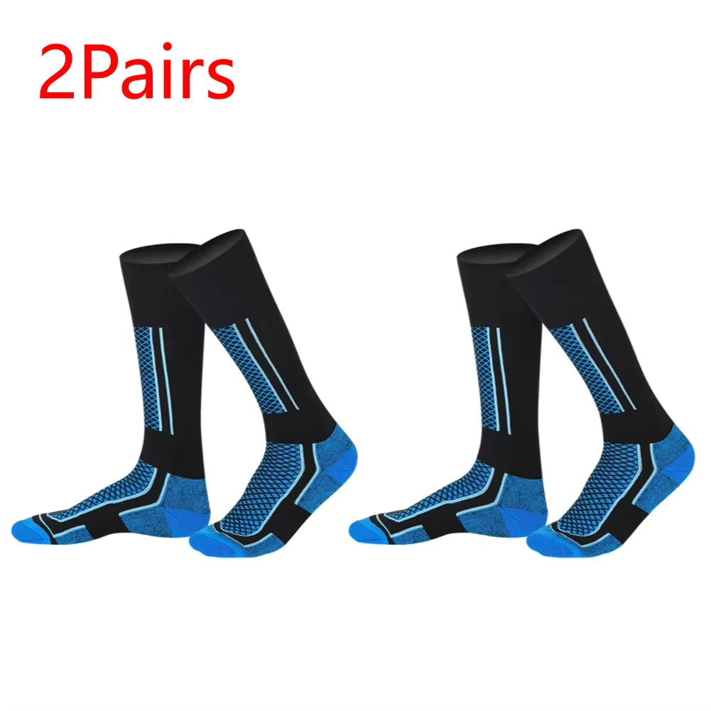 1-2Pairs Winter Warm Thermal Socks Outdoor Sports Hiking Breathable Stockings Snowboard Thickened Ski Socks for Men Women Kids