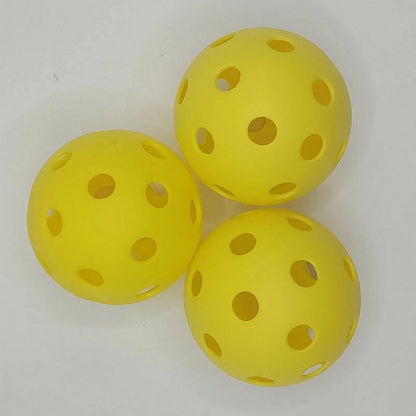 Sports Indoor Outdoor Play Pickleball 40 Hole, 4 Pack Yellow