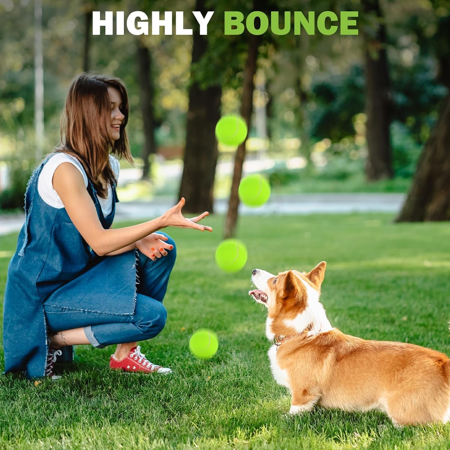 Tennis Balls, 12/24/36/80 Pack Bulk Tennis Balls Pressureless Tennis Ball, Come with Mesh Bag for Easy Transport,Pet Dog Playing Balls, Good for Beginner Training Ball