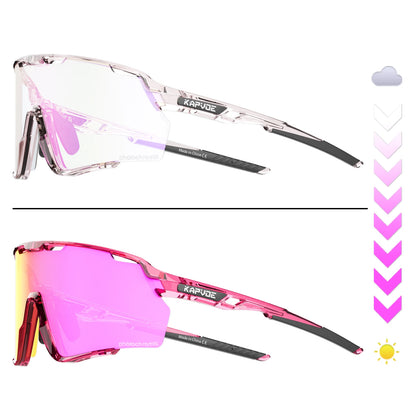Photochromic Sunglasses Frame and Lens Photochromic Cycling Glasses UV400 Sports Glasses Running Driving Outdoor Eyewear