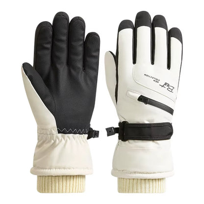 BEIWEI35 Winter Warm Snowboard Ski Gloves Men Women Mountain Skiing Snowmobile Snow Motorcycle Gloves Windproof