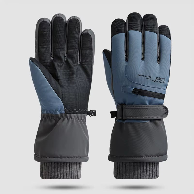 BEIWEI35 Winter Warm Snowboard Ski Gloves Men Women Mountain Skiing Snowmobile Snow Motorcycle Gloves Windproof