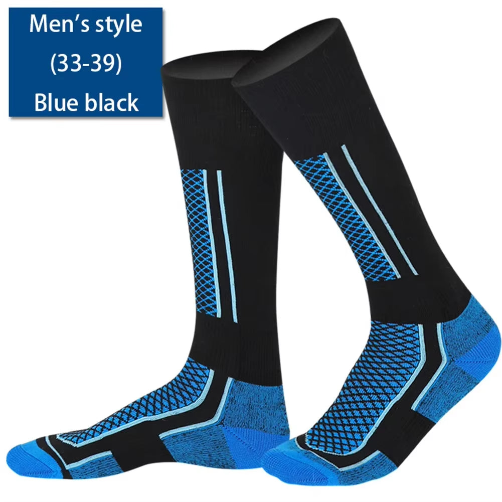 1-2Pairs Winter Warm Thermal Socks Outdoor Sports Hiking Breathable Stockings Snowboard Thickened Ski Socks for Men Women Kids
