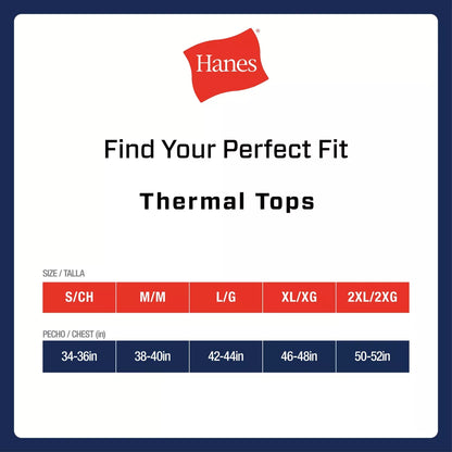 Hanes Men'S Thermal Long Sleeve Performance Shirt