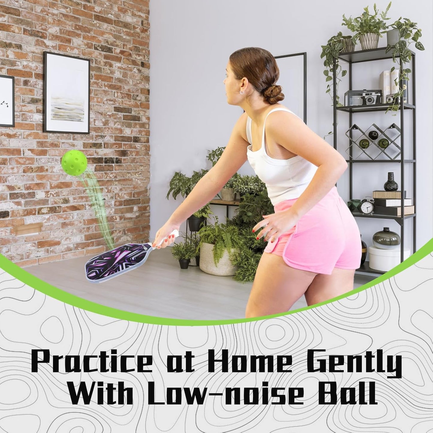 Foam Pickleball Balls, Silent Foam Balls for Tennis and Pickleballs Practice, Indoor Pickleball Ball Outdoor for Noise Reducing, 4 Pack