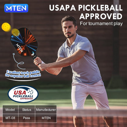 Pickleball Paddles Set of 2 or 4, or Single Paddle – USAPA Approved Fiberglass Surface Pickleball Rackets Set for Men & Women