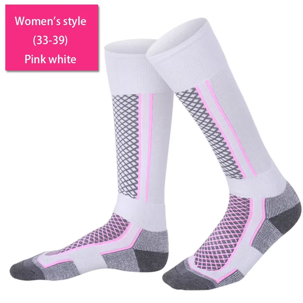 1-2Pairs Winter Warm Thermal Socks Outdoor Sports Hiking Breathable Stockings Snowboard Thickened Ski Socks for Men Women Kids