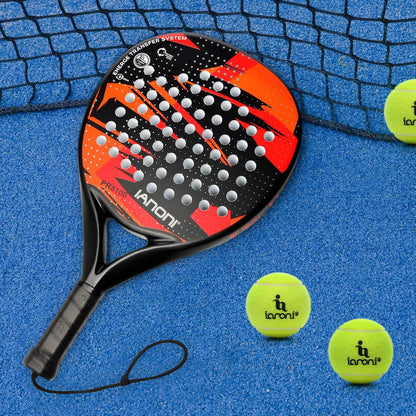 Padel Racket Carbon Fiber Surface with EVA Memory Flex Foam Core Lightweight Padel Racquet