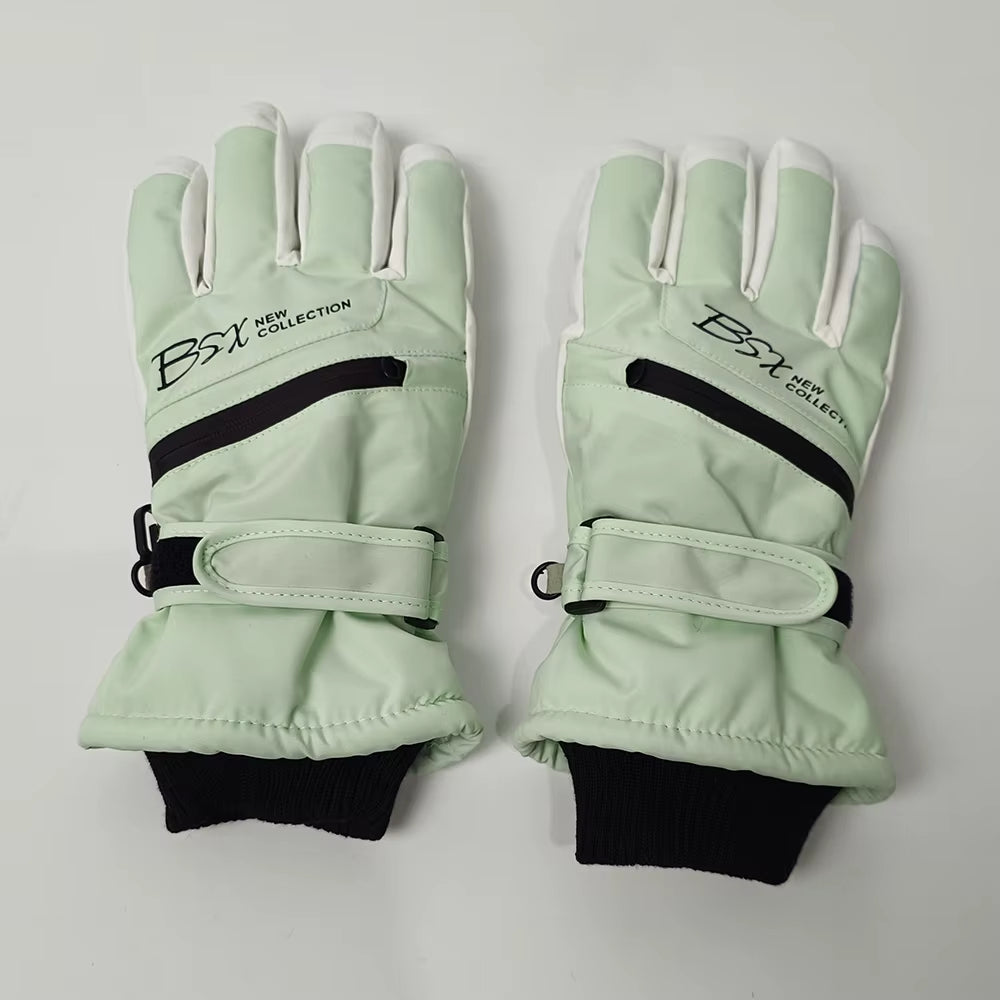 BEIWEI35 Winter Warm Snowboard Ski Gloves Men Women Mountain Skiing Snowmobile Snow Motorcycle Gloves Windproof