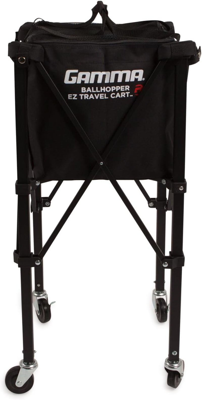 Sports EZ Travel Cart, Tennis & Pickleball Hopper, Padel, Portable Compact Design, Sturdy Lightweight Construction, EZ Bags, 150 or 250 Capacity, Premium Carrying Case Included