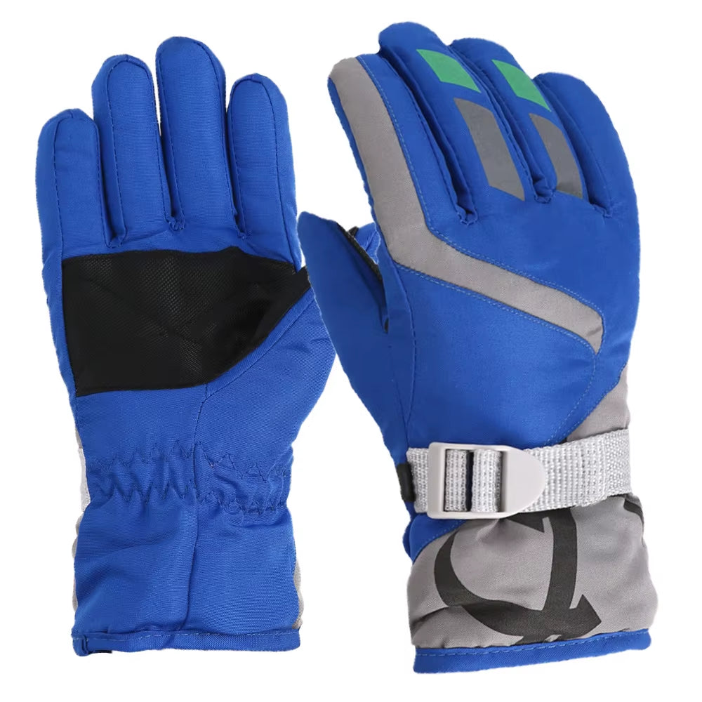 Children Winter Rabbit Gloves Baby Girls Waterproof Windproof Snow Gloves Kids Boy Thick Warm Ski Mitten for 2-6 Years Old