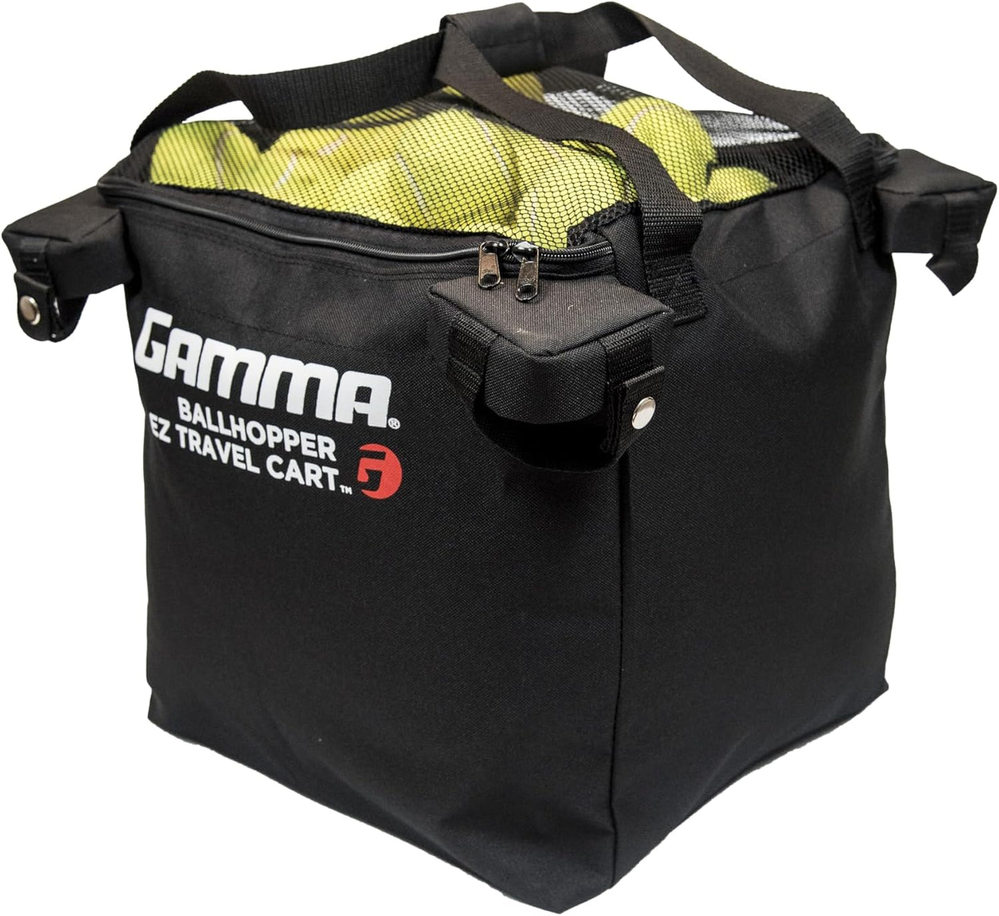 Sports EZ Travel Cart, Tennis & Pickleball Hopper, Padel, Portable Compact Design, Sturdy Lightweight Construction, EZ Bags, 150 or 250 Capacity, Premium Carrying Case Included
