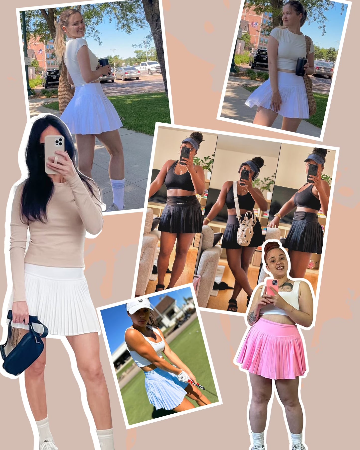 Pleated Tennis Skirt for Women with Pockets Shorts Women'S High Waisted Casual Liner a Line Workout Golf Skorts Skirts