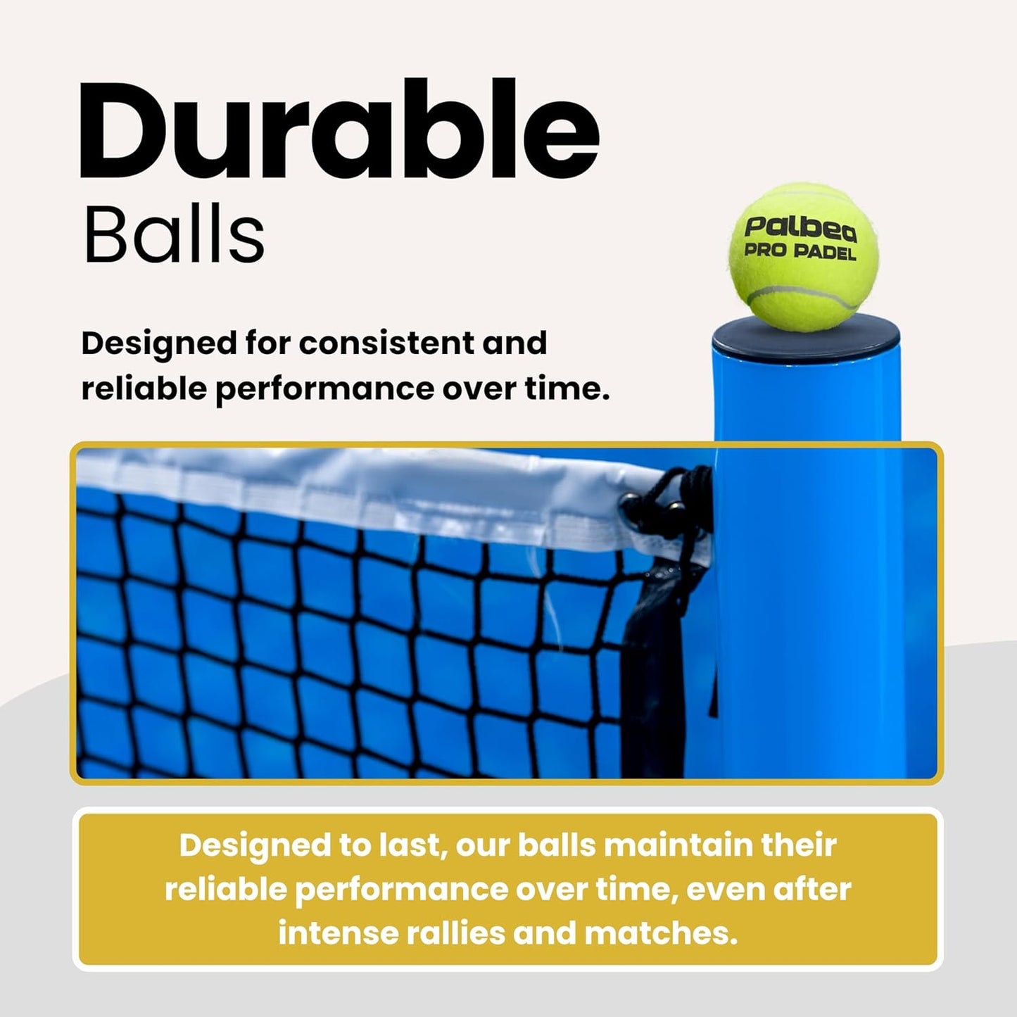 PRO Padel Balls. 6/12/24 Tubes of 3 Padel Tennis Balls FIP Approved. Paddle Balls Made of HV Felt for Training and Tournament. Suitable for Any Surface or Sites.