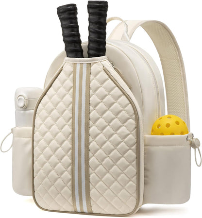 Pickleball Bags for Women Lightweight Crossbody and Stylish Quilted Pickleball Paddle Sling Bag Backpack