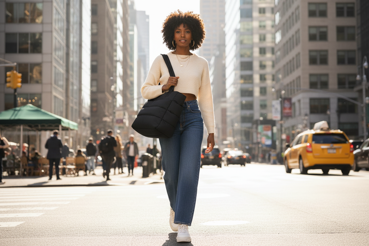 Bolso tote - mujer negra lifestyle