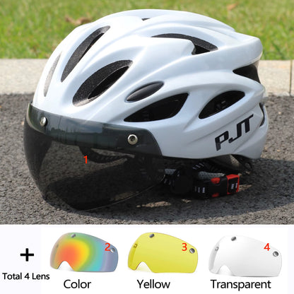 Ultra-Light Bicycle Helmet Lightweight PC Shell & EPS Foam Construction Cycling Helmet MTB 18 Ventilation Vents Bike Helmet