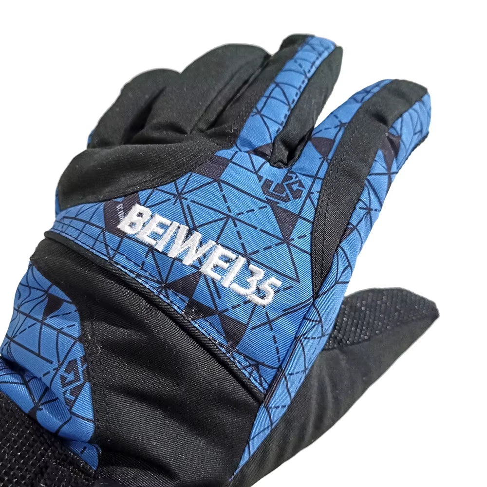 BEIWEI35 Winter Warm Snowboard Ski Gloves Men Women Mountain Skiing Snowmobile Snow Motorcycle Gloves Windproof