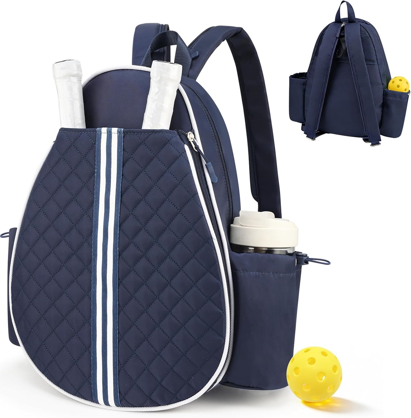 Tennis Bag, Pickleball Bags for Women Water-Resistant and Machine Washable Tennis Racket Backpack, Lightweight Sports Bag for Pickleball, Badminton