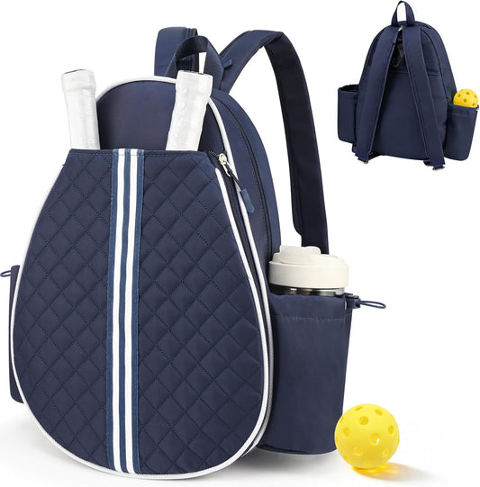 Tennis Bag, Pickleball Bags for Women Water-Resistant and Machine Washable Tennis Racket Backpack, Lightweight Sports Bag for Pickleball, Badminton