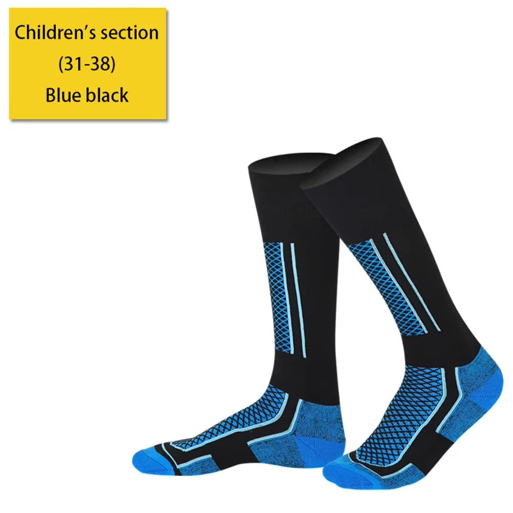 1-2Pairs Winter Warm Thermal Socks Outdoor Sports Hiking Breathable Stockings Snowboard Thickened Ski Socks for Men Women Kids
