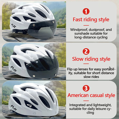 Ultra-Light Bicycle Helmet Lightweight PC Shell & EPS Foam Construction Cycling Helmet MTB 18 Ventilation Vents Bike Helmet