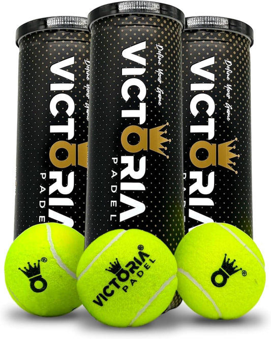 Ball – Professional Padel Balls Certified by FIP – Durable Padel Balls with Consistent Bounce – Premium Felt for High Performance – Tube of 3 Tournament-Ready