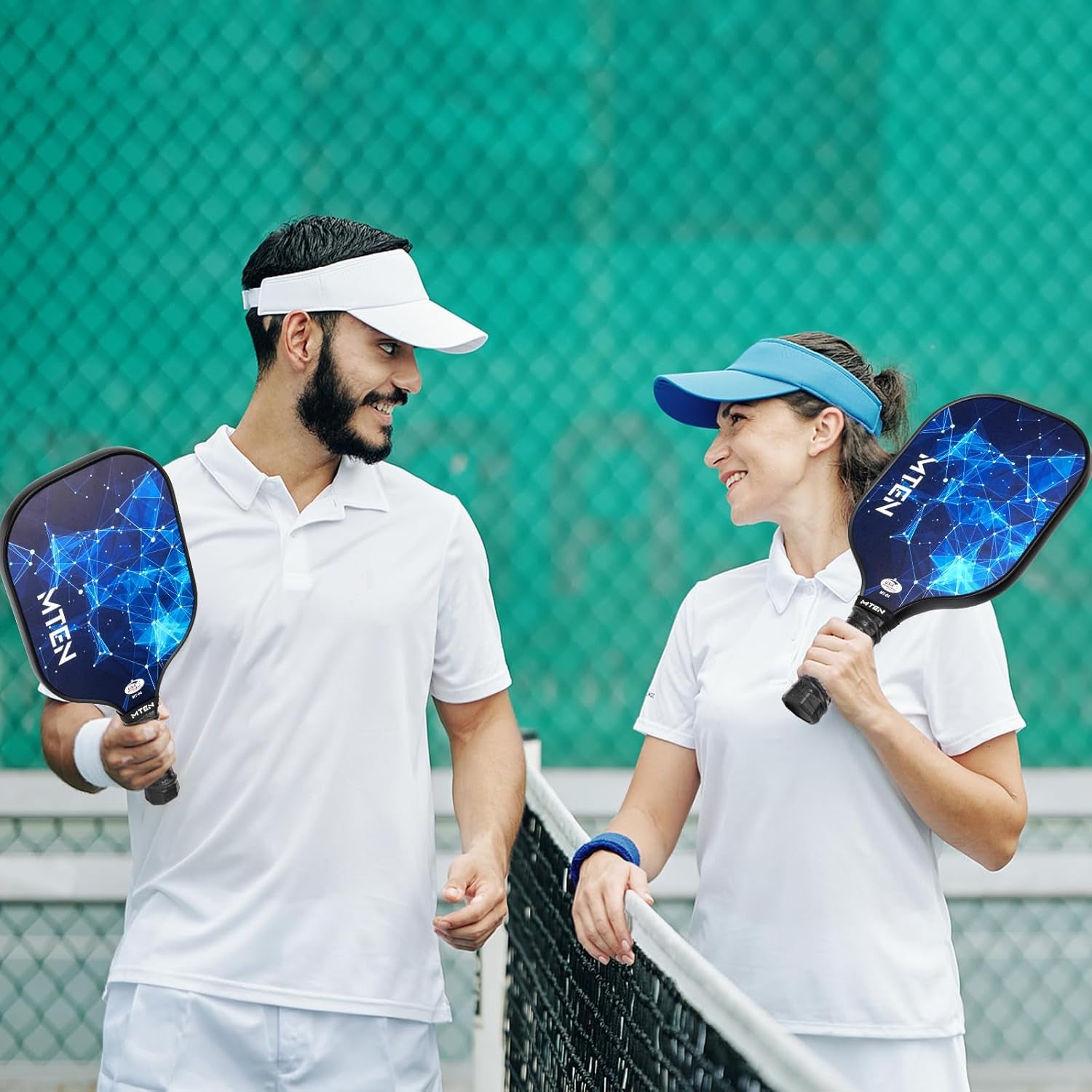 Pickleball Paddles Set of 2 or 4, or Single Paddle – USAPA Approved Fiberglass Surface Pickleball Rackets Set for Men & Women