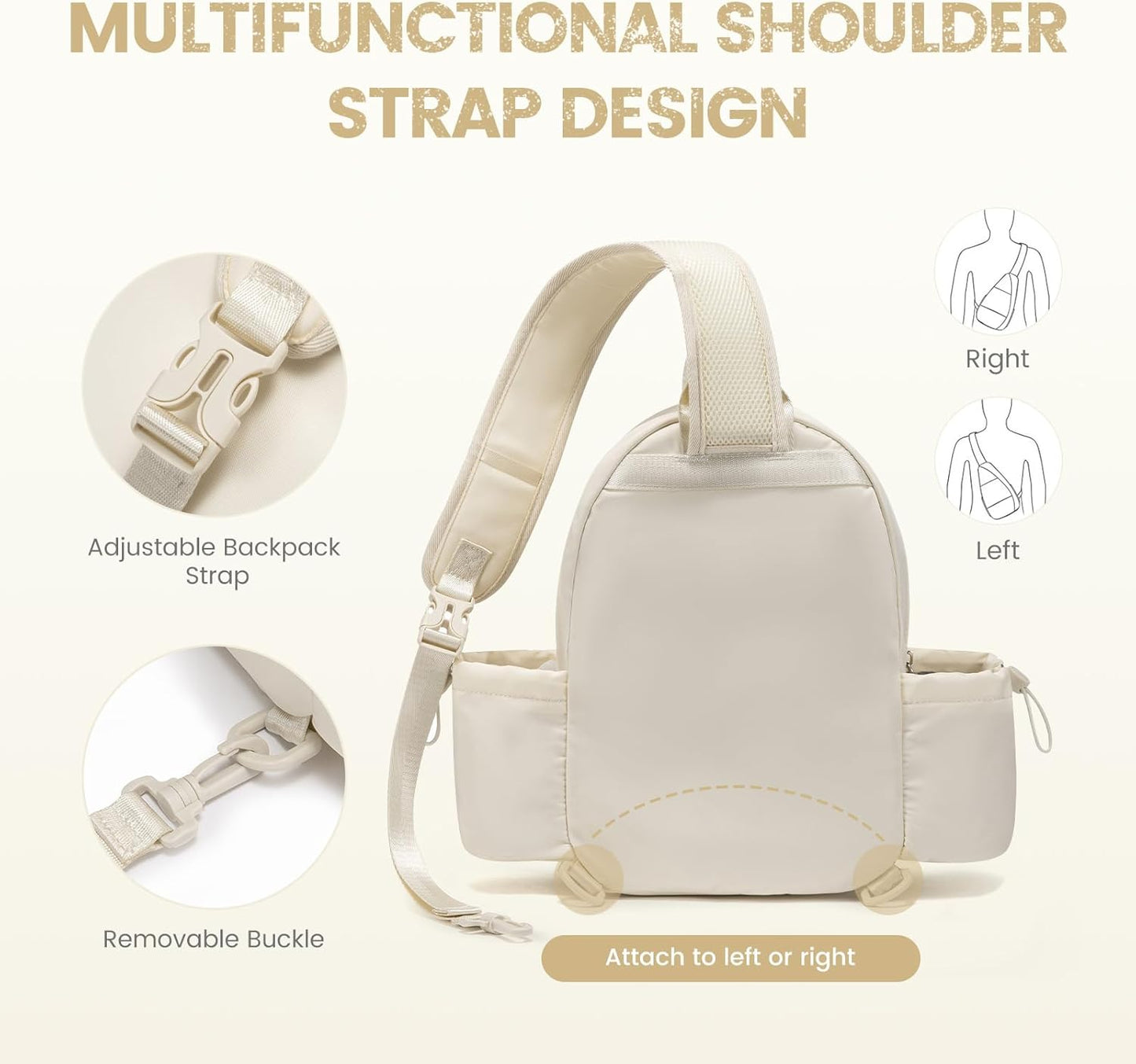 Pickleball Bags for Women Lightweight Crossbody and Stylish Quilted Pickleball Paddle Sling Bag Backpack