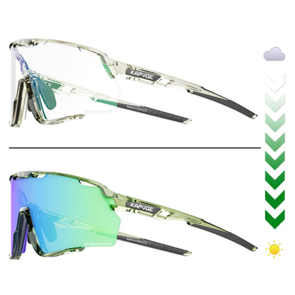 Photochromic Sunglasses Frame and Lens Photochromic Cycling Glasses UV400 Sports Glasses Running Driving Outdoor Eyewear
