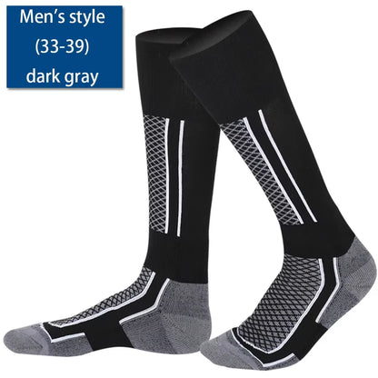 1-2Pairs Winter Warm Thermal Socks Outdoor Sports Hiking Breathable Stockings Snowboard Thickened Ski Socks for Men Women Kids